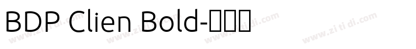 BDP Clien Bold字体转换